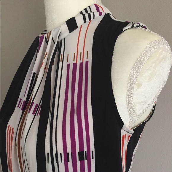 Worthington Top Blouse Halter Neck Sleeveless Sz M - Picture 3 of 7